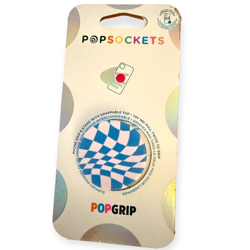 PopSockets PopGrip Phone Holder‎ – Blueberry Checker